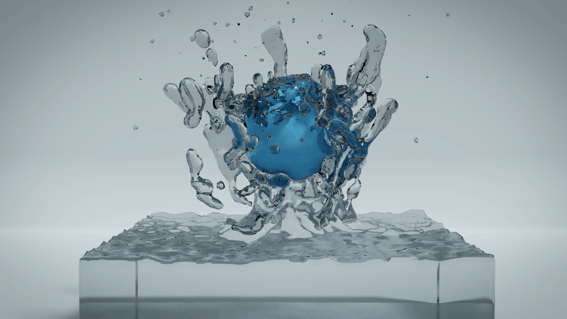 Прозрачная вода в блендере. Blender nod water. Water blending. Water blending. Water physics simulation.